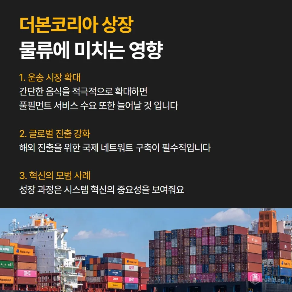 더본코리아 상장일, 글로벌 도약 시작 설명 이미지 5