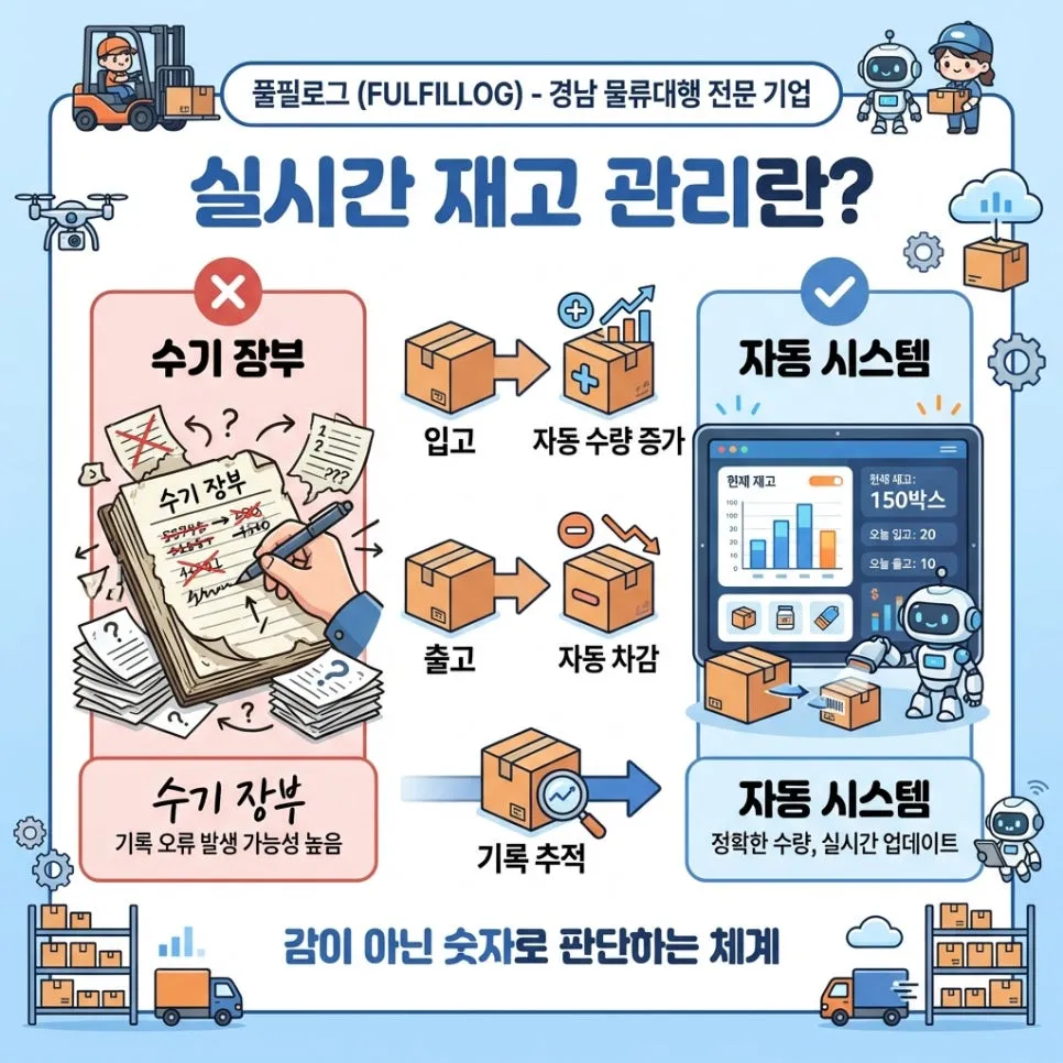 경남 물류대행 풀필로그가 알려주는실시간 재고 관리의 중요성 설명 이미지 2