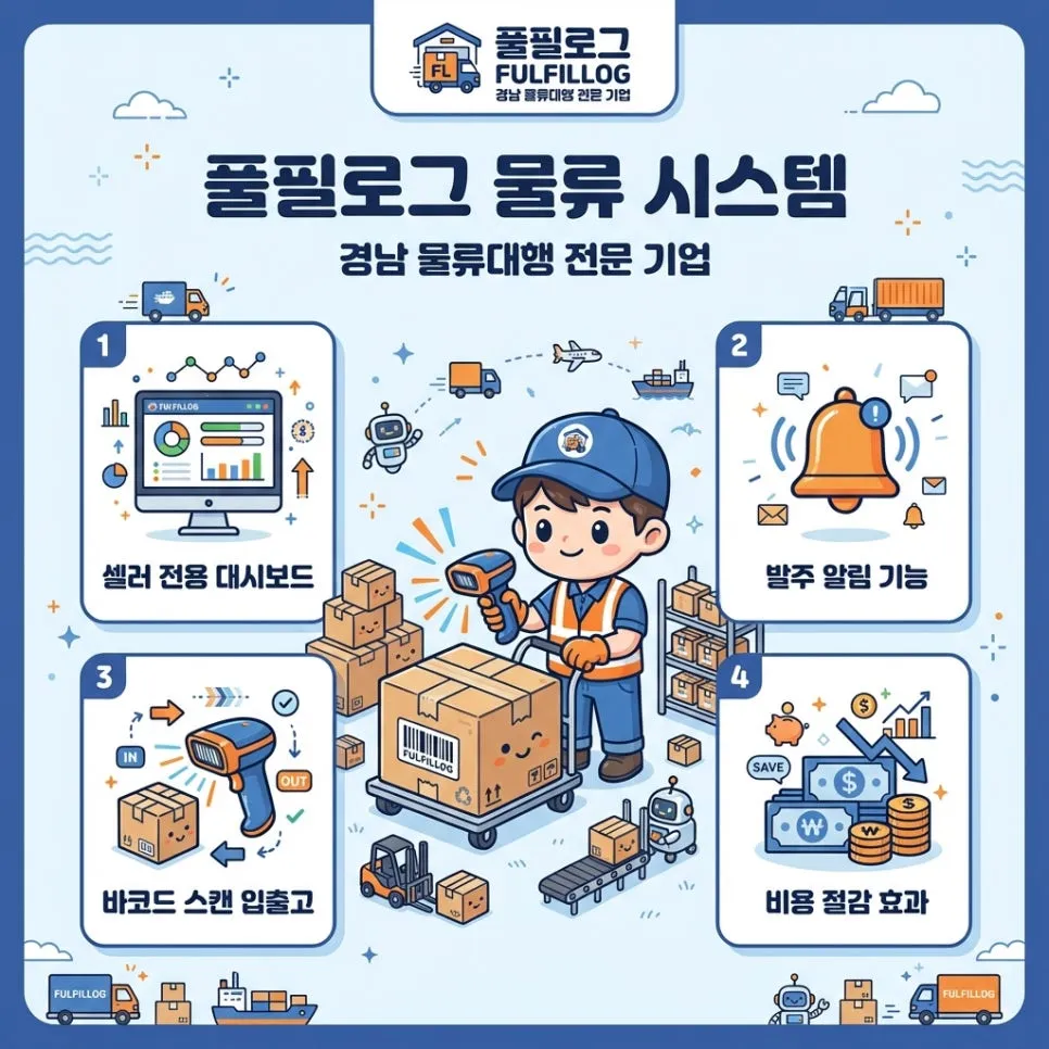 03풀필로그의 체계적인 물류 시스템 설명 이미지