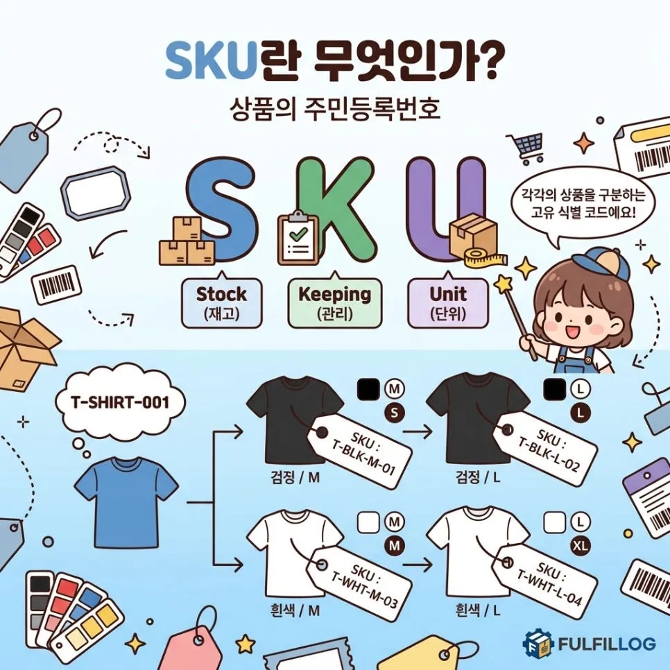 창원 풀필먼트, SKU 뜻과관리의 기본 완전 정리 설명 이미지