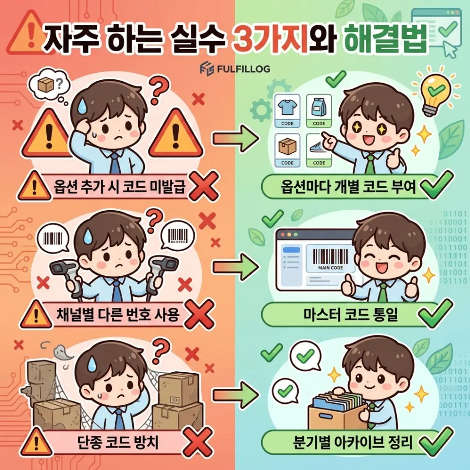 06식별 번호 운영, 자주 하는 실수와 해결법 설명 이미지
