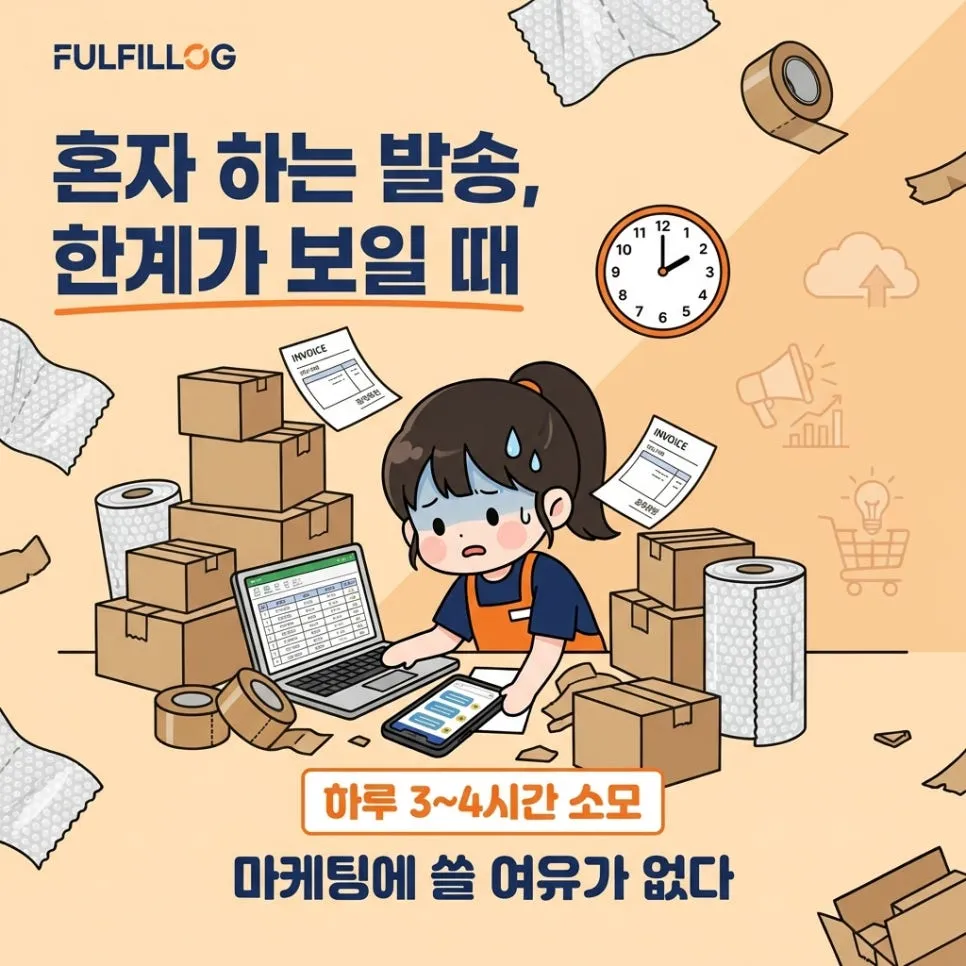 혼자 하는발송 작업, 한계가 보일 때 설명 이미지