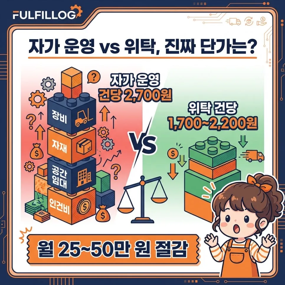 직접 운영 vs위탁— 실제 단가 비교 설명 이미지