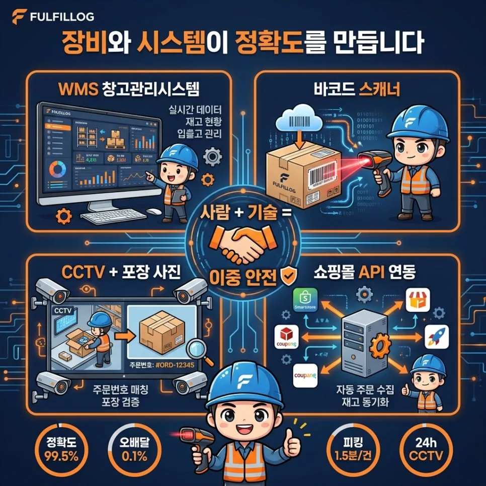 장비와 시스템 —기술이 정확도를 만듭니다 설명 이미지
