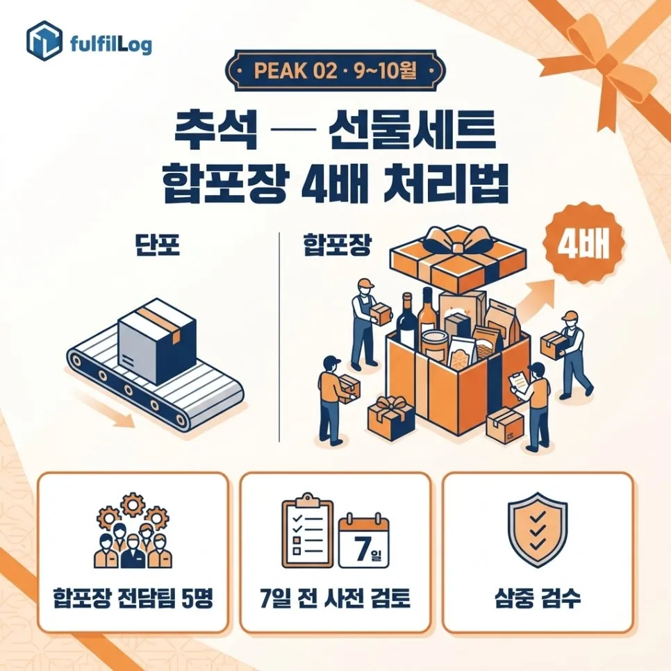 추석 — 선물세트 합포장4배 처리법 설명 이미지