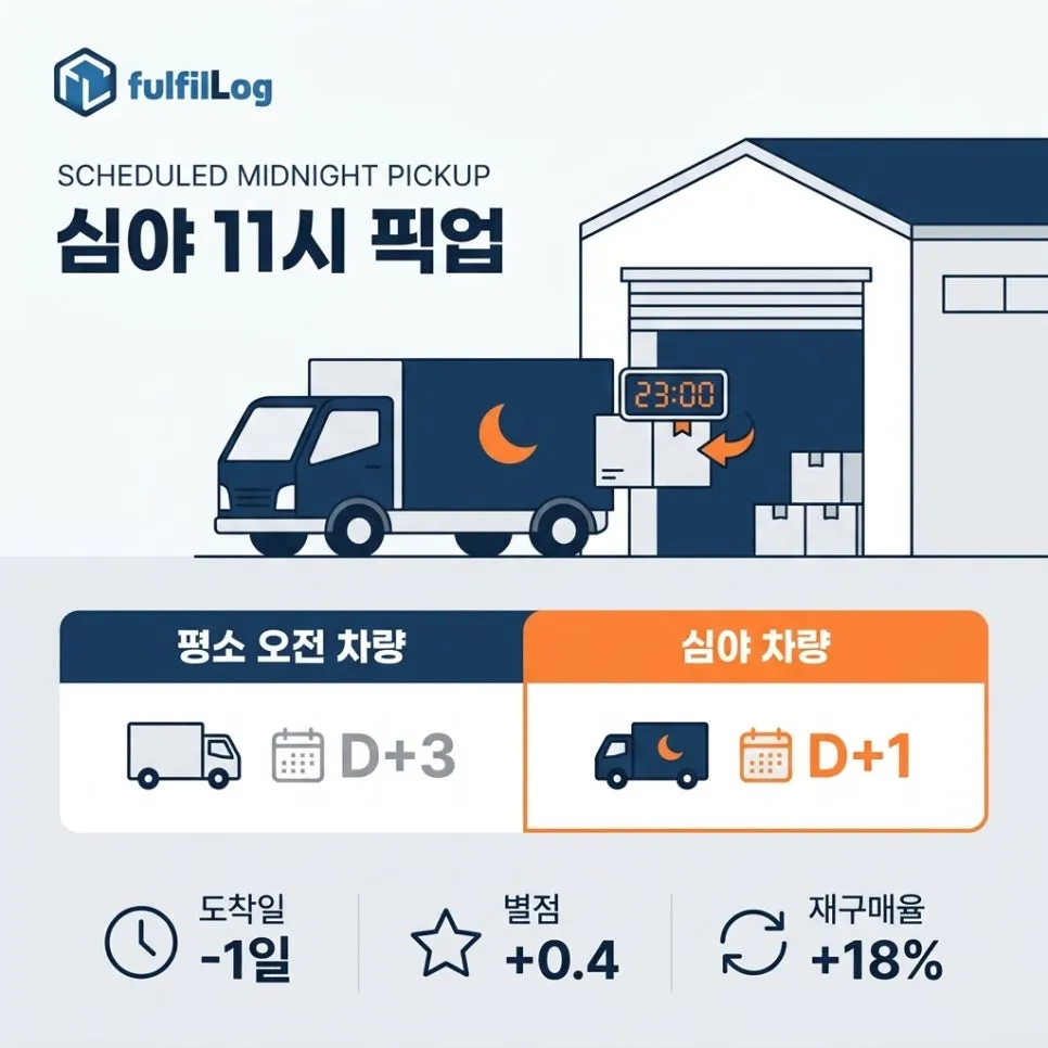 한진택배 심야 차량 예약의 힘 설명 이미지