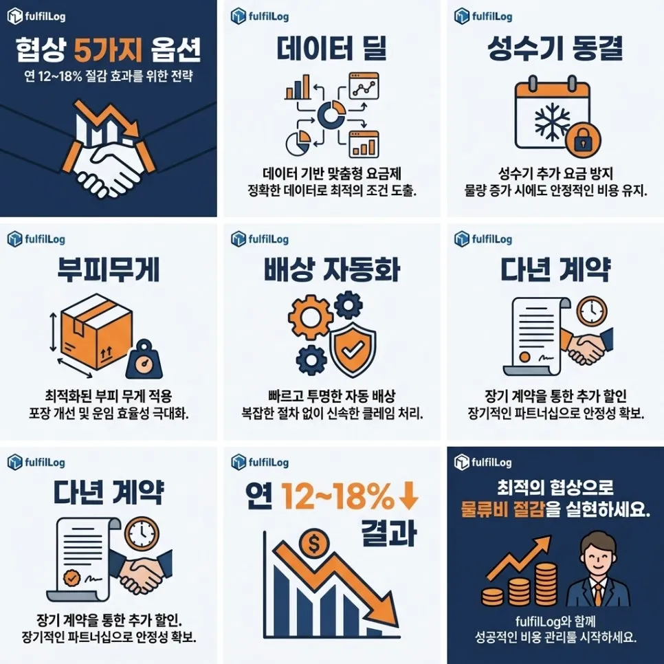분석 후 협상 카드 5가지 설명 이미지