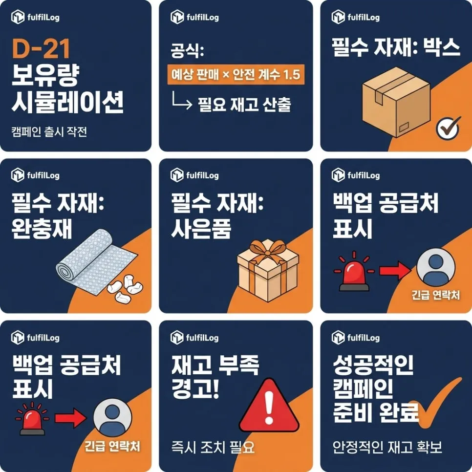 D-21 체크 — 보유량 설명 이미지