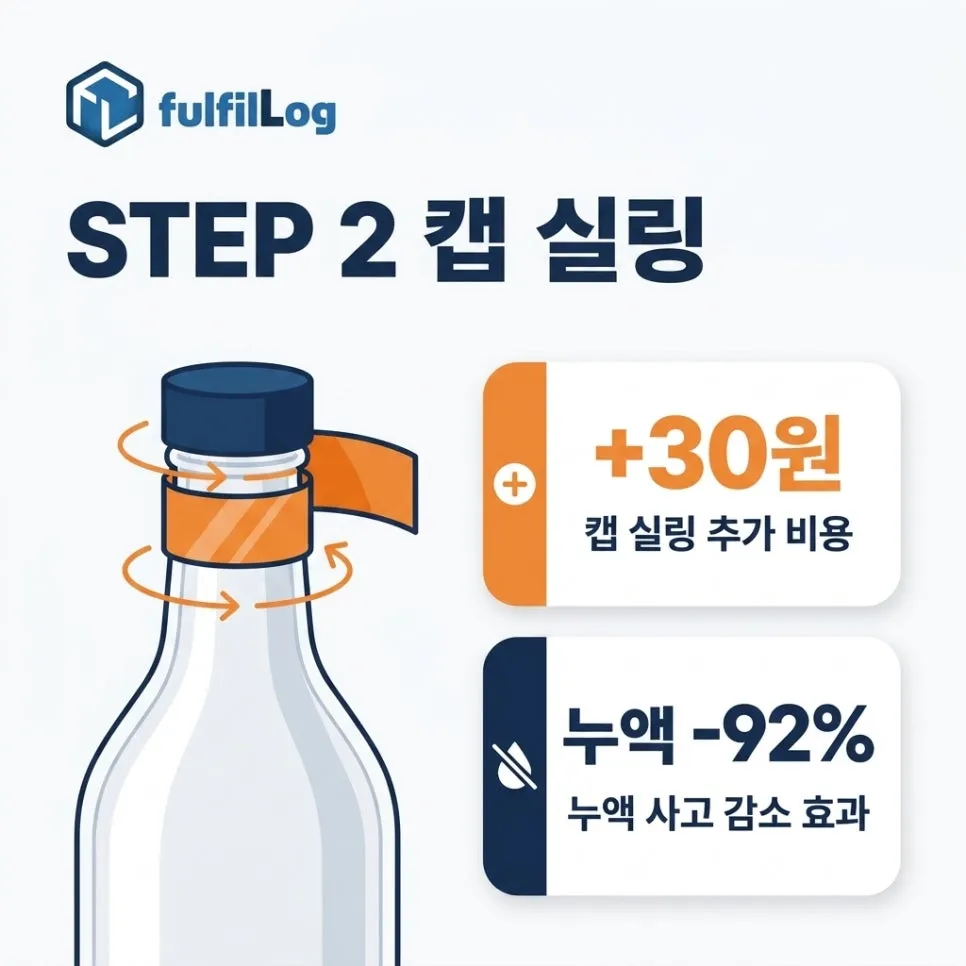 방법 2. 캡 누액 방지 실링 설명 이미지