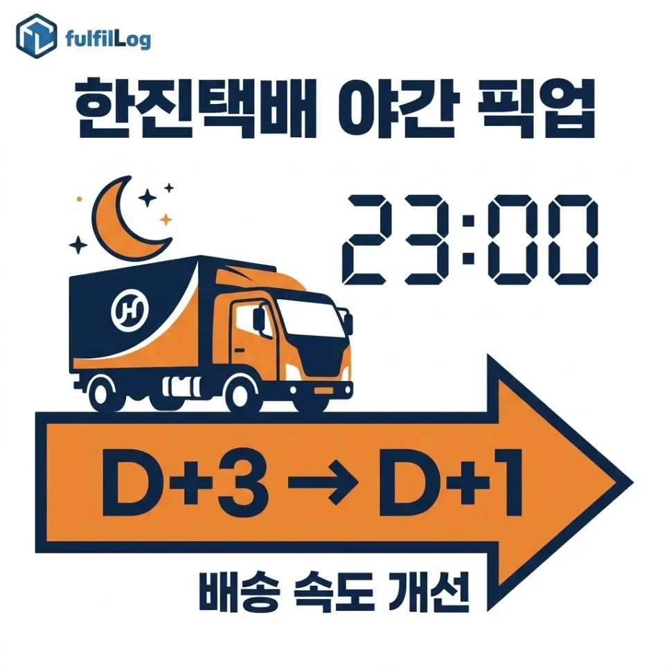 D-3. 한진택배 야간 픽업 예약 설명 이미지