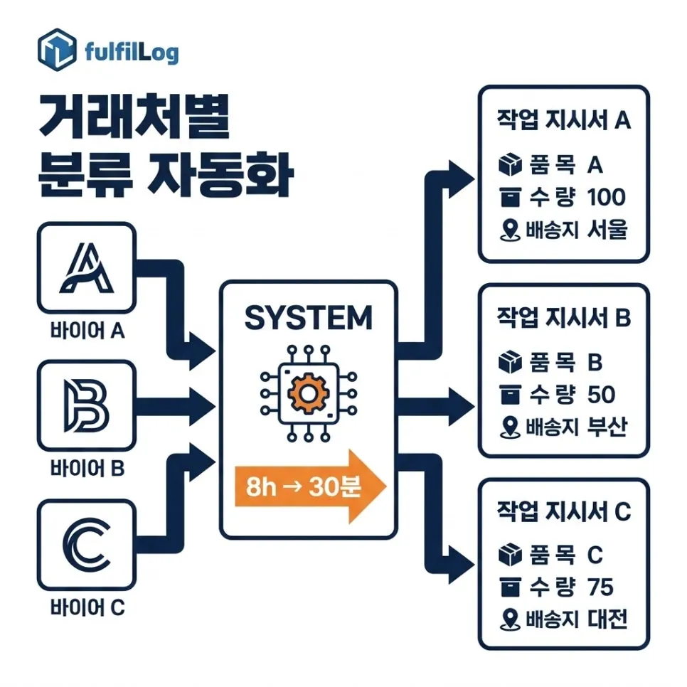 단계 2. 바이어별 분류 자동화 설명 이미지