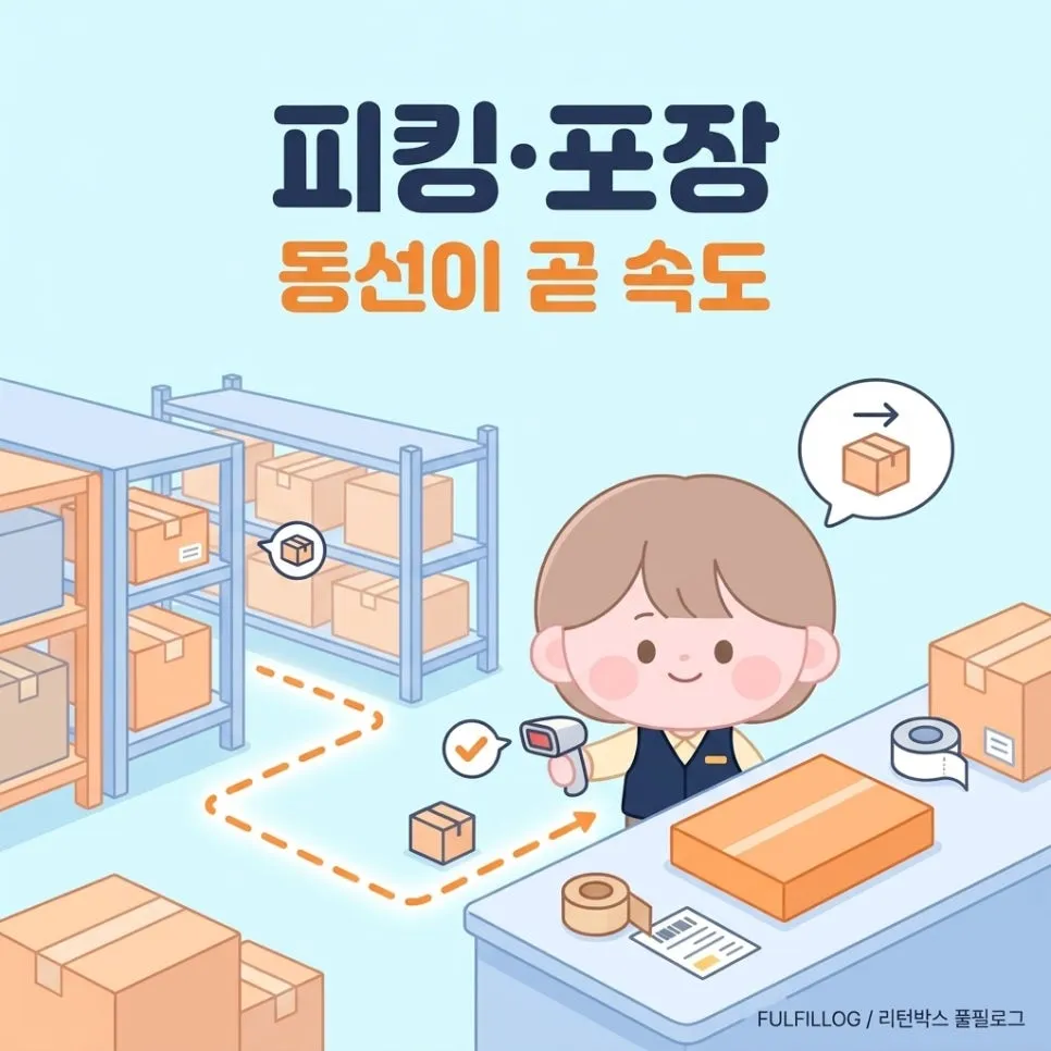피킹·포장은 동선이 전부 설명 이미지