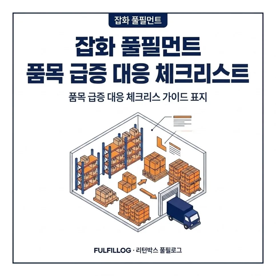 품목 급증 대응 체크리스트 설명 이미지