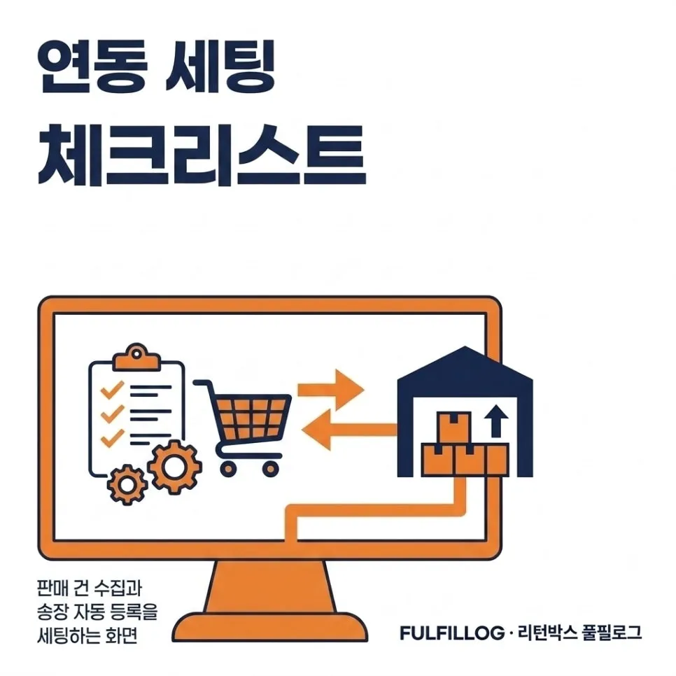 연동 세팅 체크리스트 설명 이미지