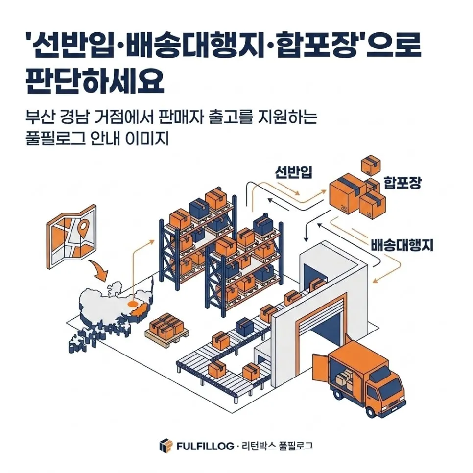 결론 — '선반입·배송대행지·합포장'으로 판단하세요 설명 이미지